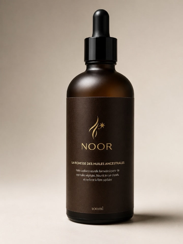 NOOR – Huile Capillaire Ancestrale aux 7 Huiles Naturelles – 100 ml