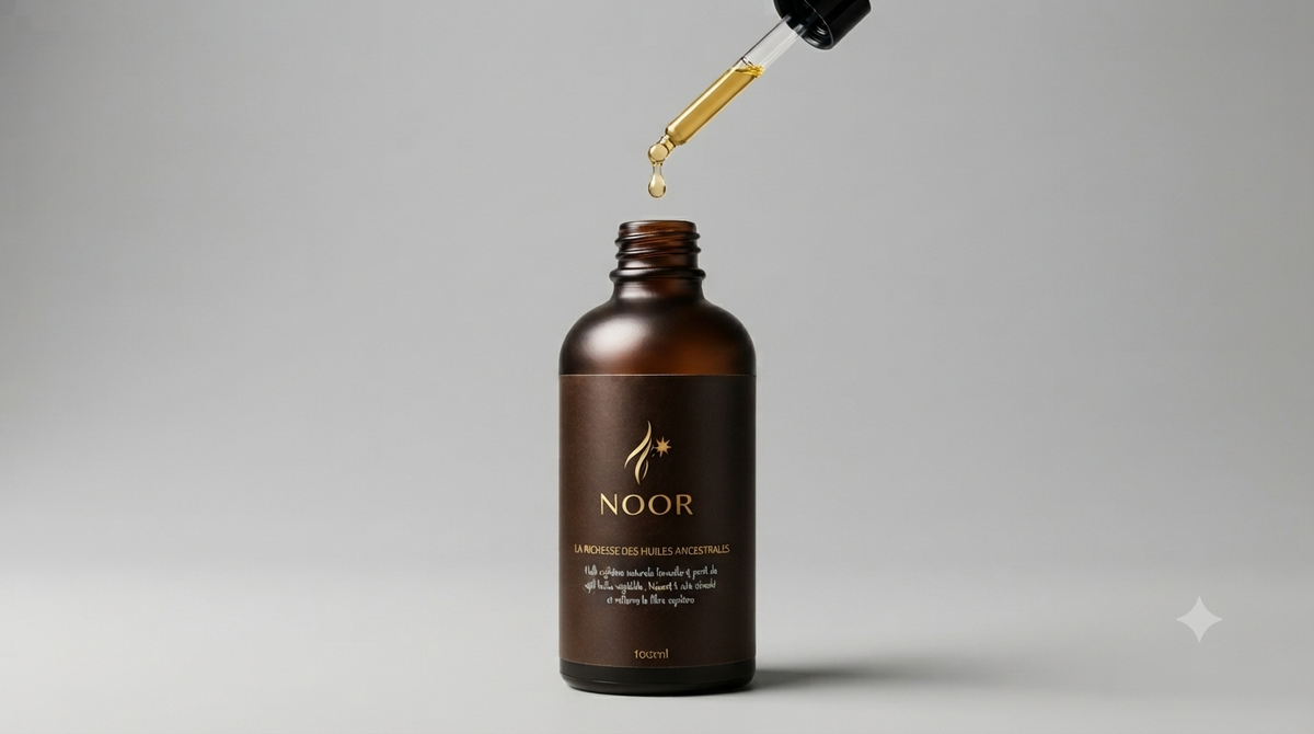 NOOR – Huile Capillaire Ancestrale aux 7 Huiles Naturelles – 100 ml